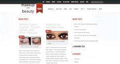 Desktop Screenshot of makeupandbeautynews.com