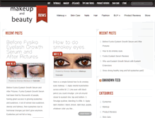Tablet Screenshot of makeupandbeautynews.com